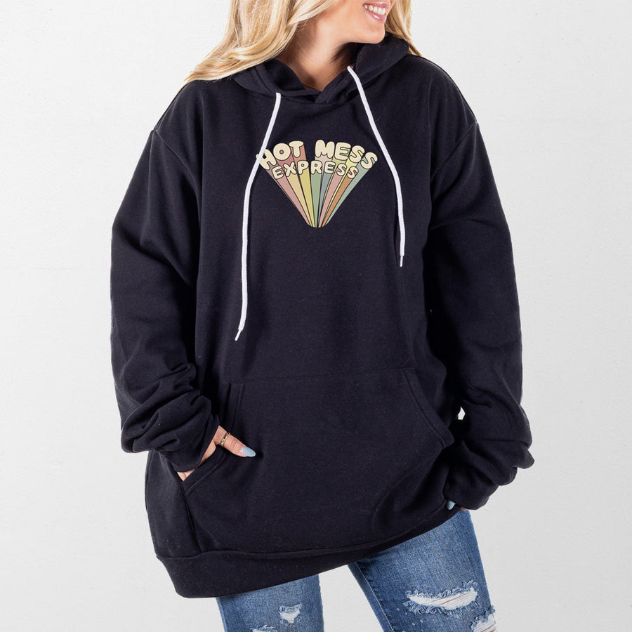 Black Hot Mess Express Giant Hoodie