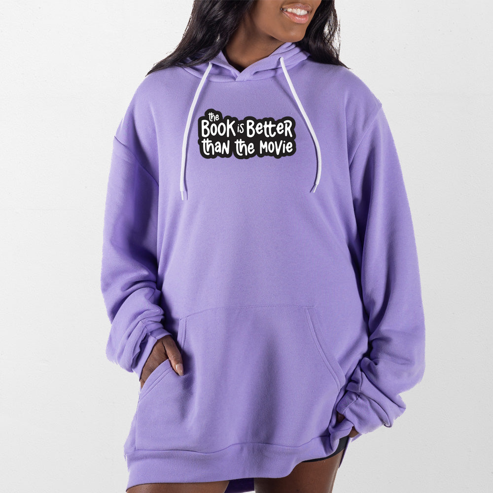 Lavender Book is Better Giant Hoodie