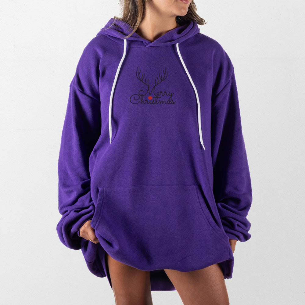 Purple Merry Christmas Giant Hoodie