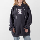 Dark Gray Husky Puppy Giant Hoodie