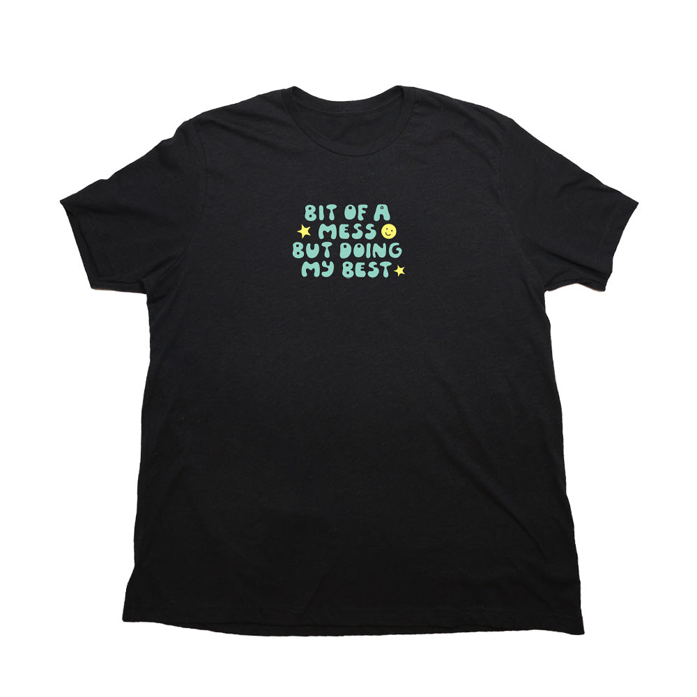 Heather Black Bit Of A Mess Giant Shirt