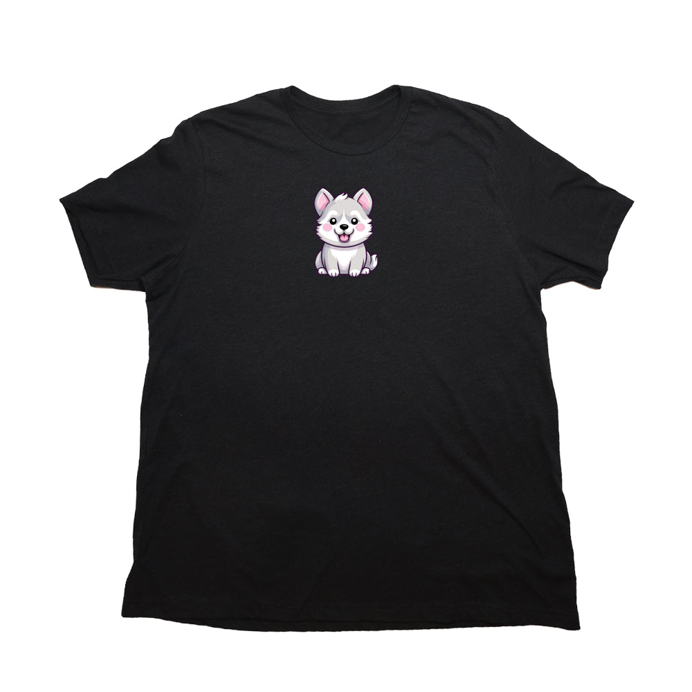 Heather Black Husky Puppy Giant Shirt