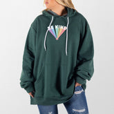 Heather Forest Rainbow Be Kind Giant Hoodie