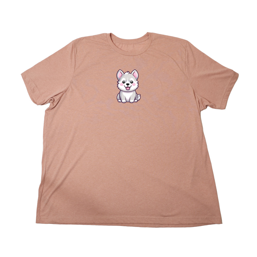 Heather Sunset Husky Puppy Giant Shirt
