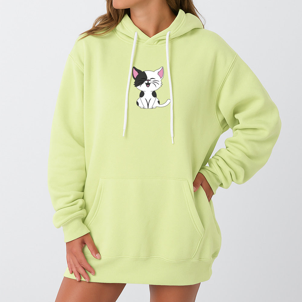 Cartoon Kitty Giant Hoodie