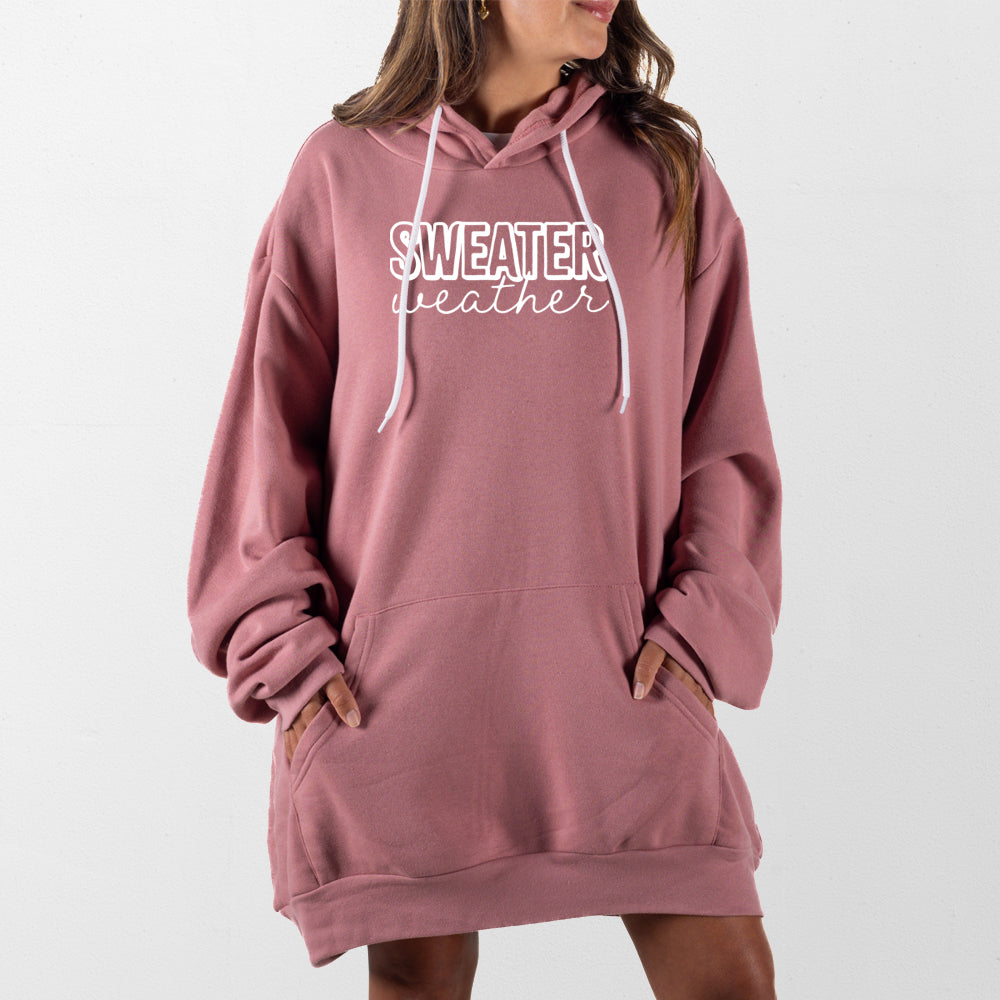 Mauve Sweater Weather Giant Hoodie