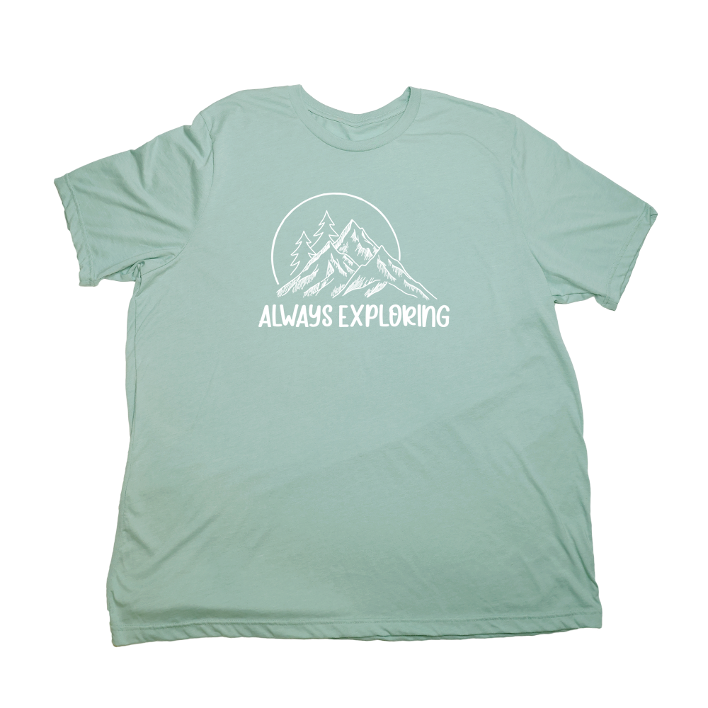 Pastel Green Always Exploring Giant Shirt