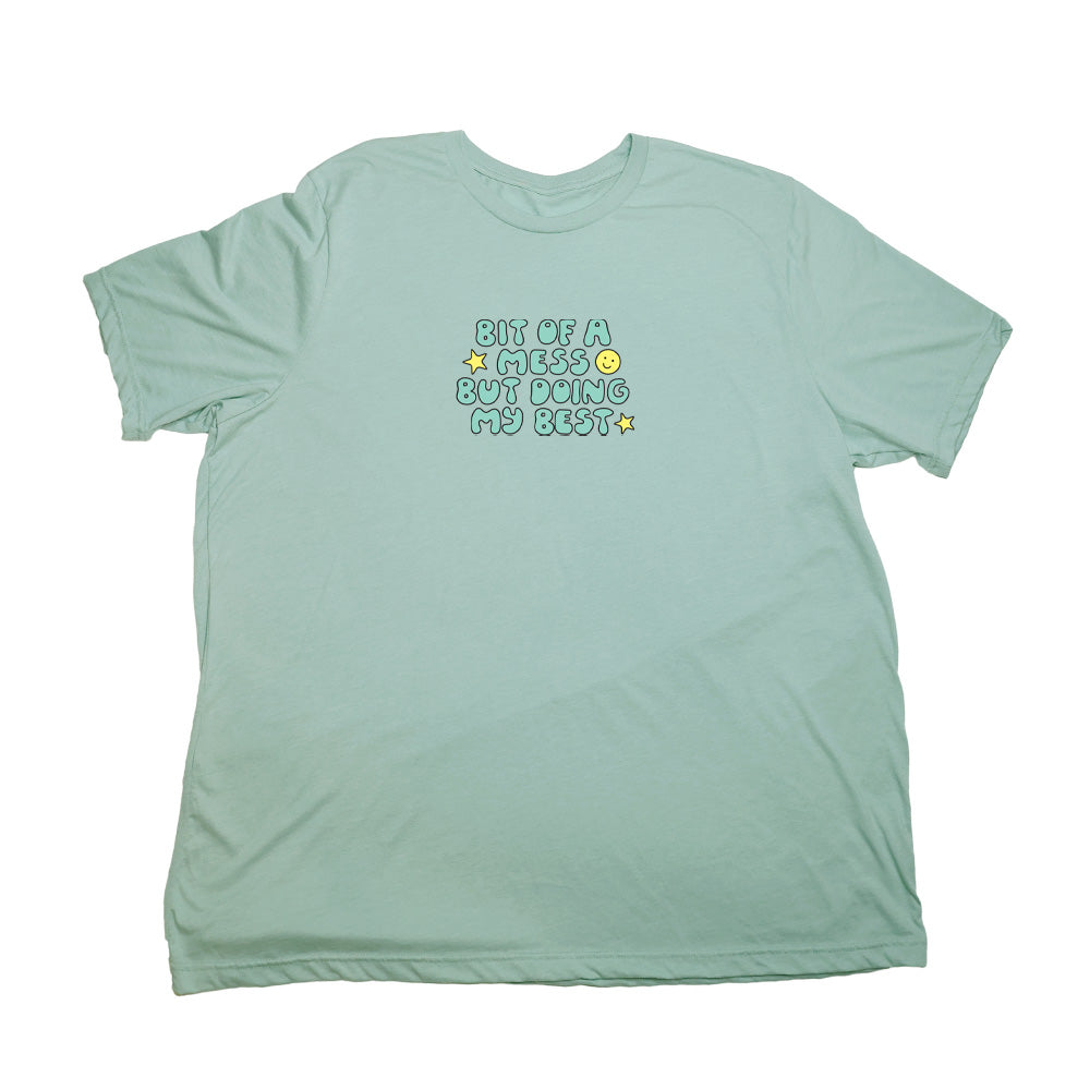 Pastel Green Bit Of A Mess Giant Shirt