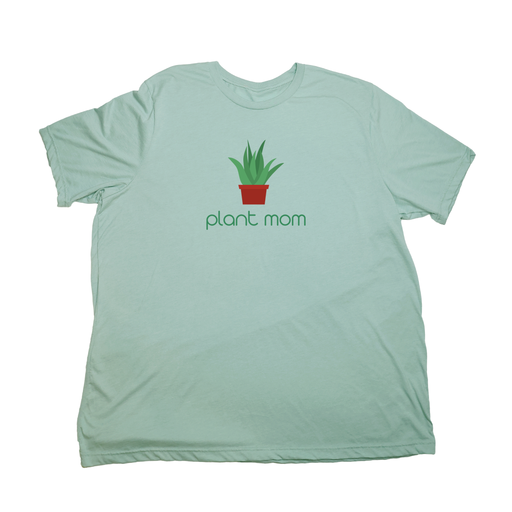 Pastel Green Plant Mom Giant Shirt