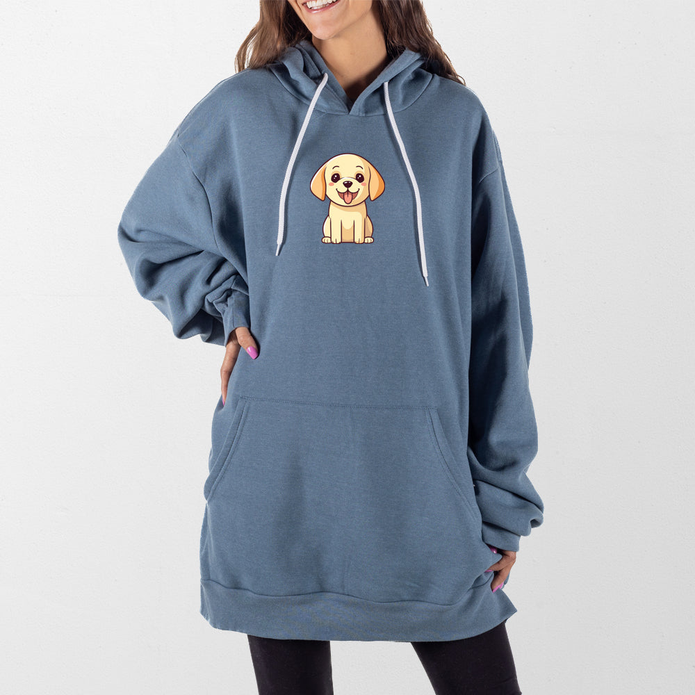 Slate Blue Retriever Puppy Giant Hoodie