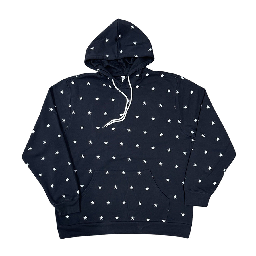 Stars All Over Giant Hoodie - Black Stars