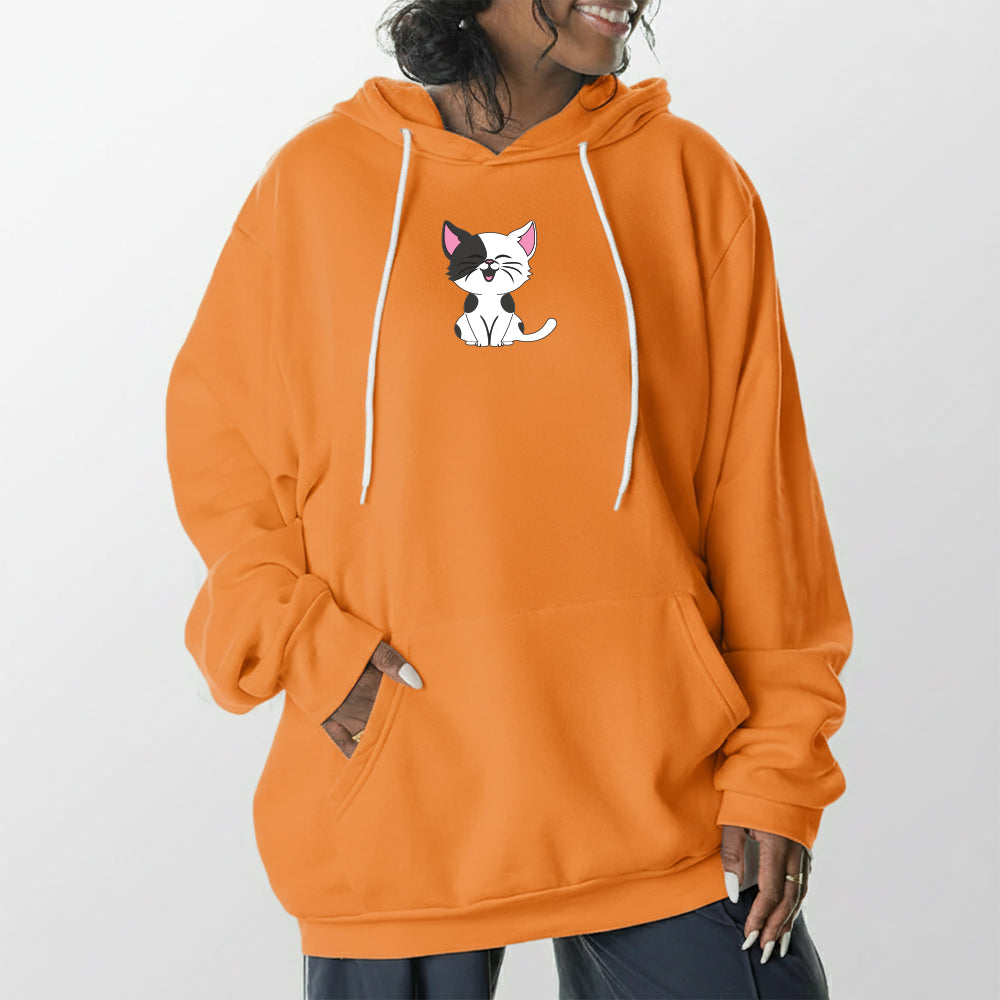 Cartoon Kitty Giant Hoodie