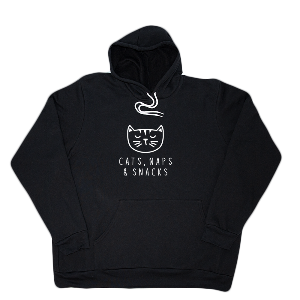 Black Cats Naps And Snacks Giant Hoodie