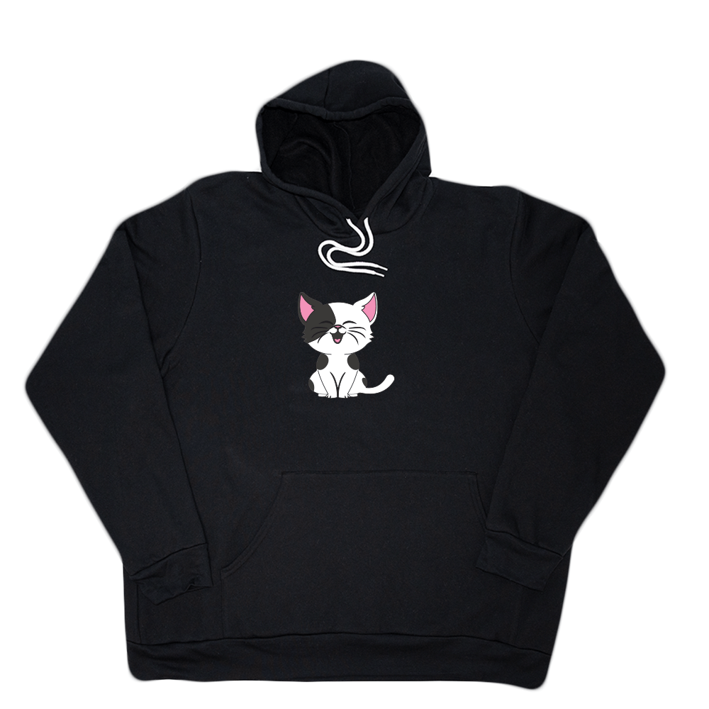 Cartoon Kitty Giant Hoodie - Black - Giant Hoodies