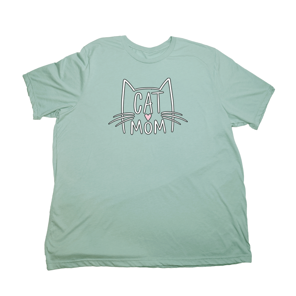 Cat Mom Giant Shirt - Pastel Green - Giant Hoodies