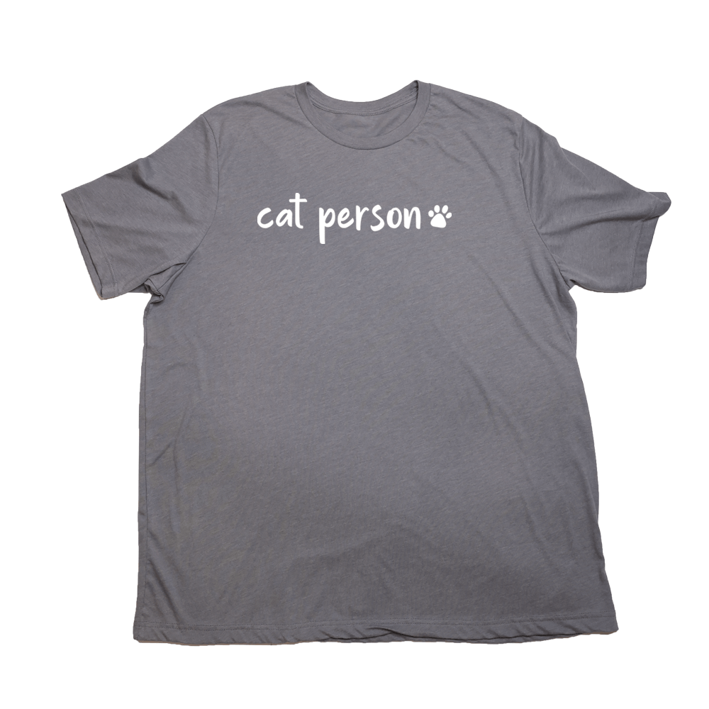 Cat Person Giant Shirt - Heather Storm - Giant Hoodies