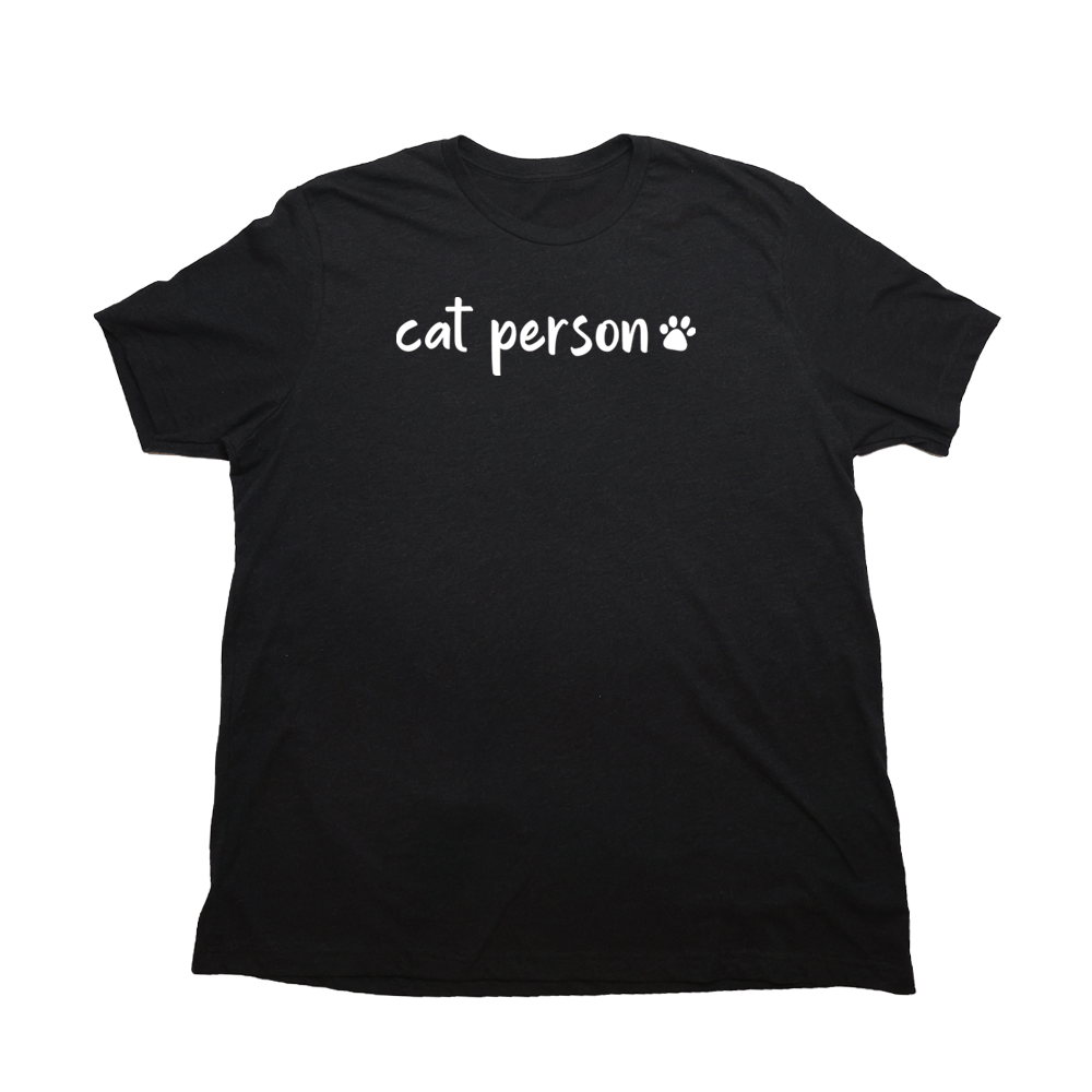 Cat Person Giant Shirt - Heather Black - Giant Hoodies