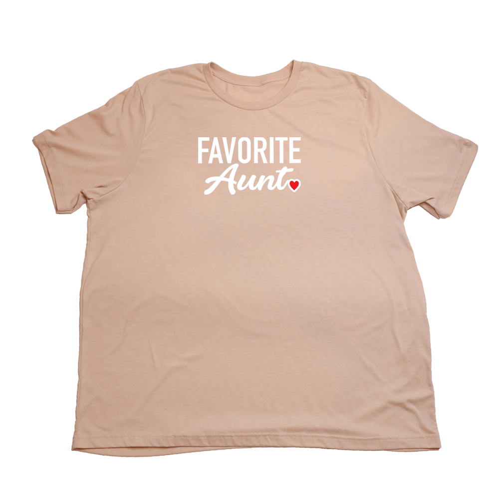 Favorite Aunt Giant Shirt - Heather Peach - Giant Hoodies