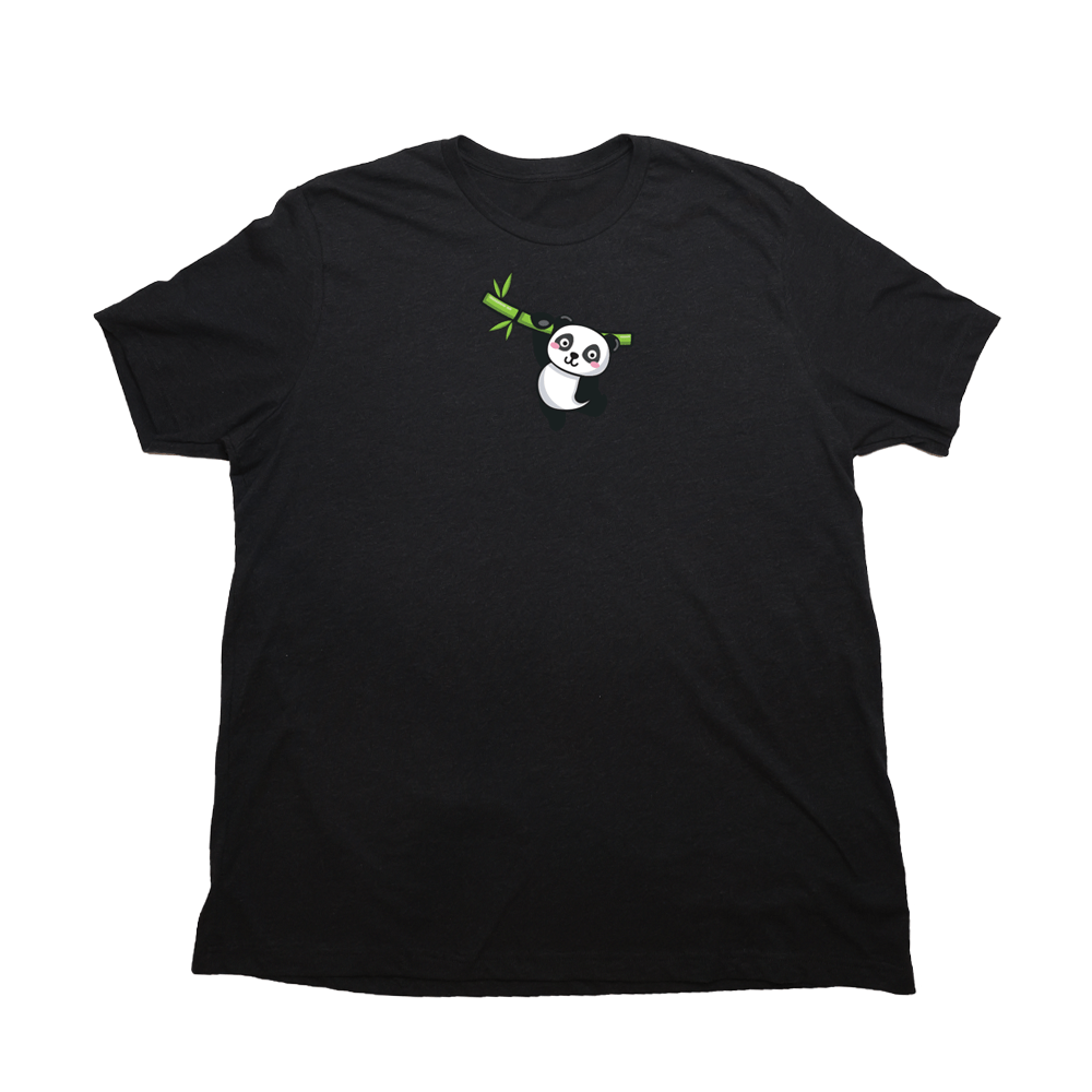 Heather Black Cartoon Panda Giant Shirt