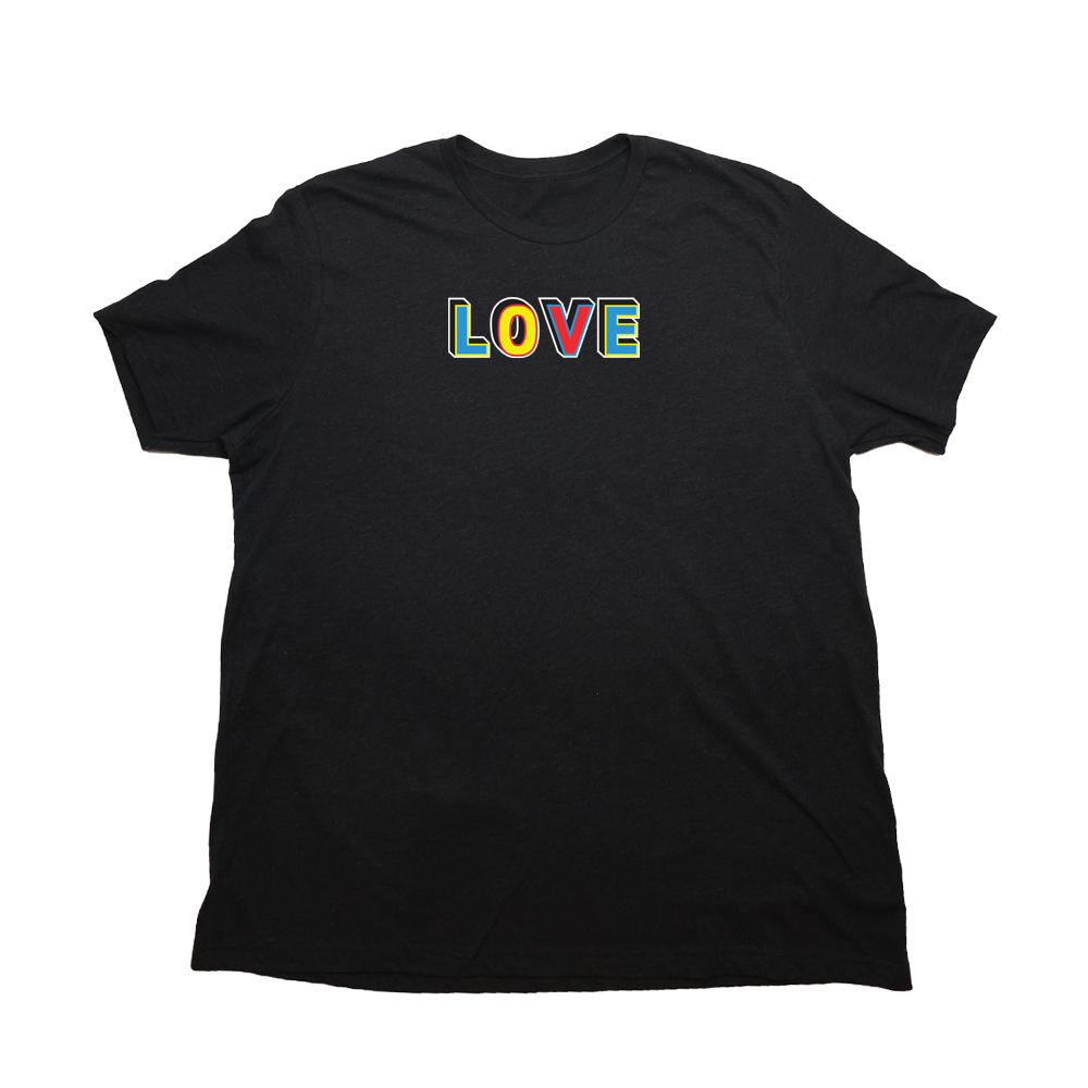 Heather Black Multicolor Love Giant Shirt