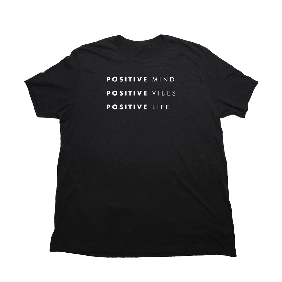 Heather Black Positive Mind Vibes Life Giant Shirt