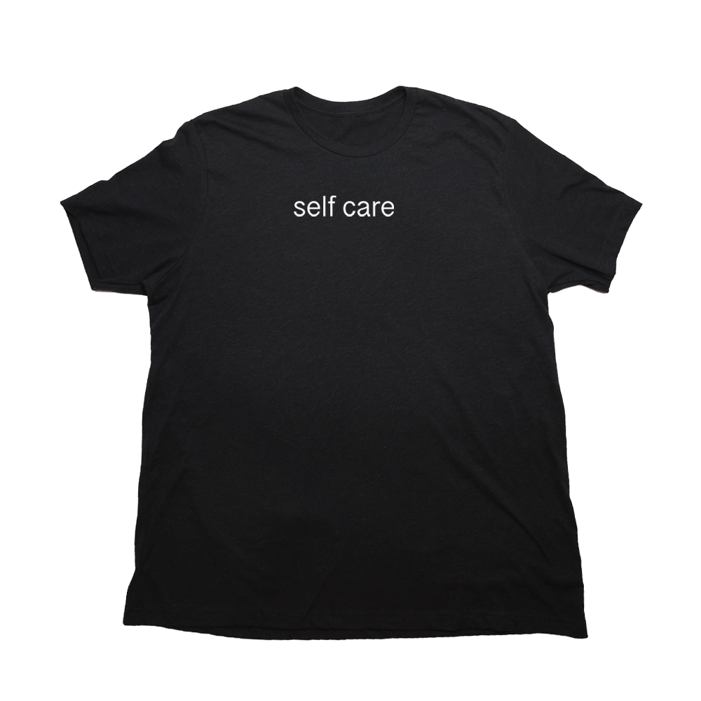 Heather Black Self Care Giant Shirt