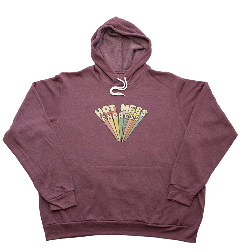 Heather Maroon Hot Mess Express Giant Hoodie