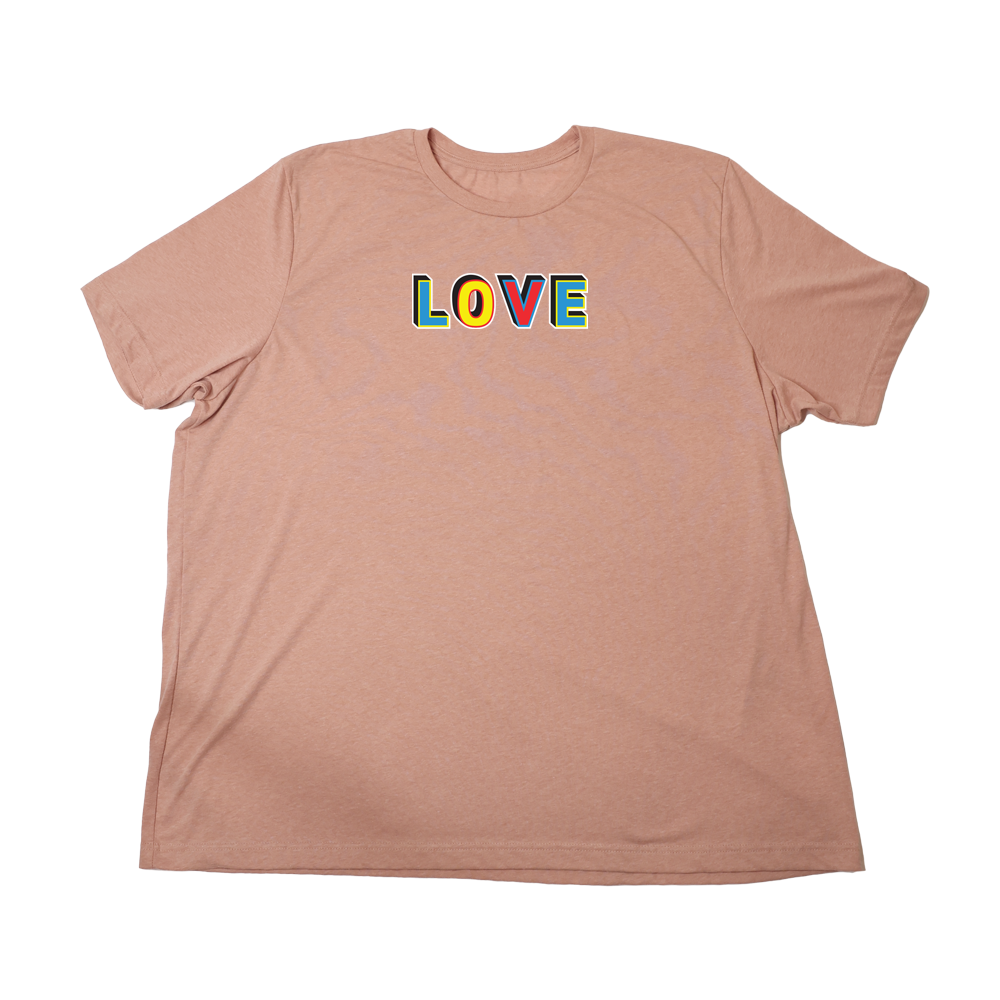 Heather Sunset Multicolor Love Giant Shirt