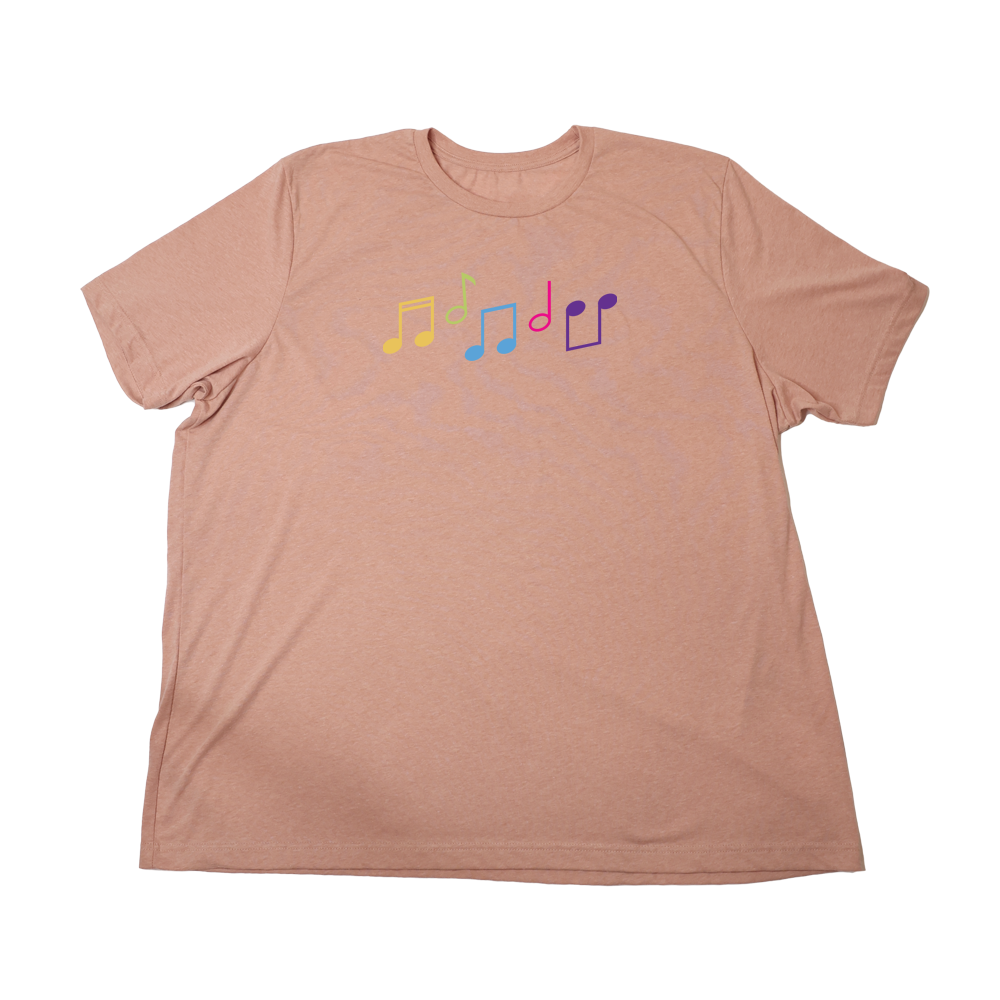 Heather Sunset Music Notes Giant Shirt