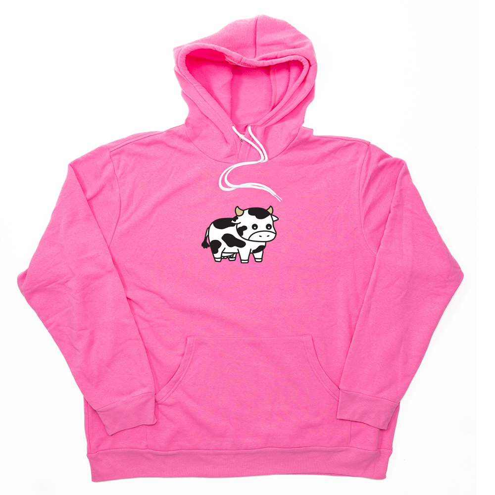 Hot Pink Cow Giant Hoodie