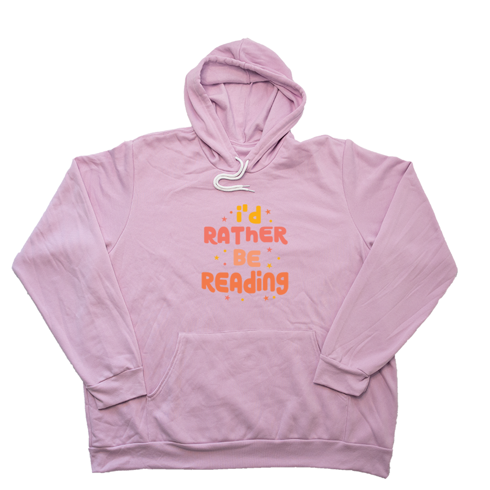 Light Pink Rather Be Reading Giant Hoodie