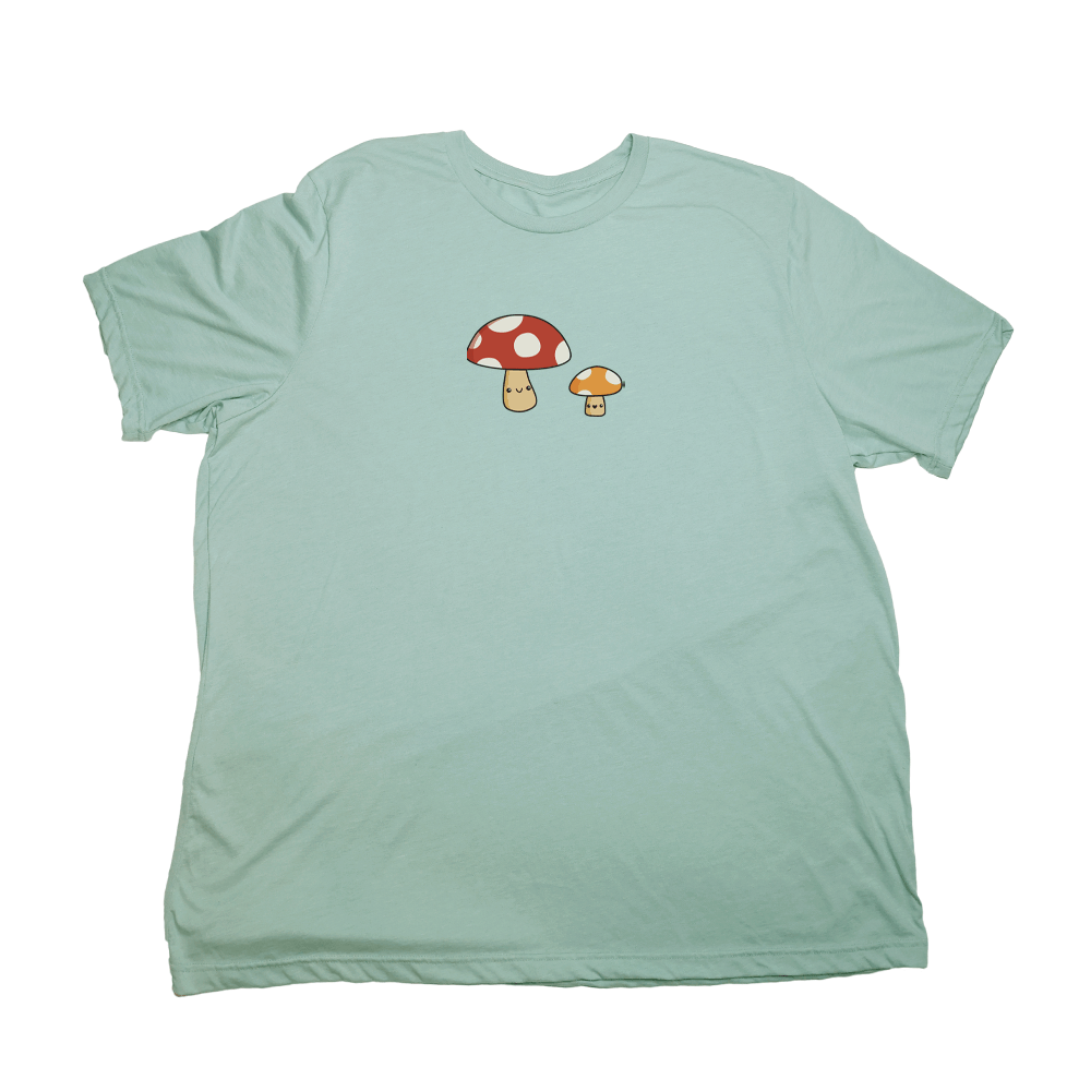 Mushrooms Giant Shirt - Pastel Green - Giant Hoodies