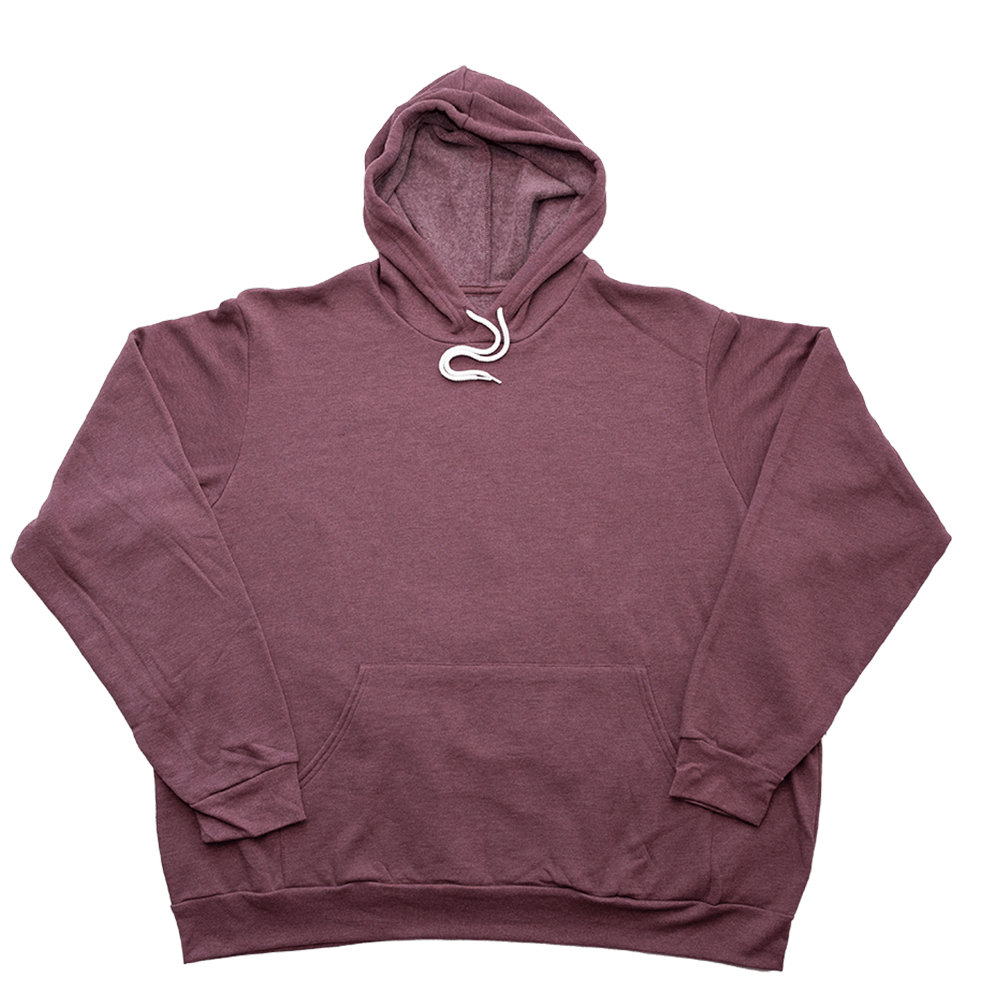 Heather Maroon Custom Text Giant Hoodie