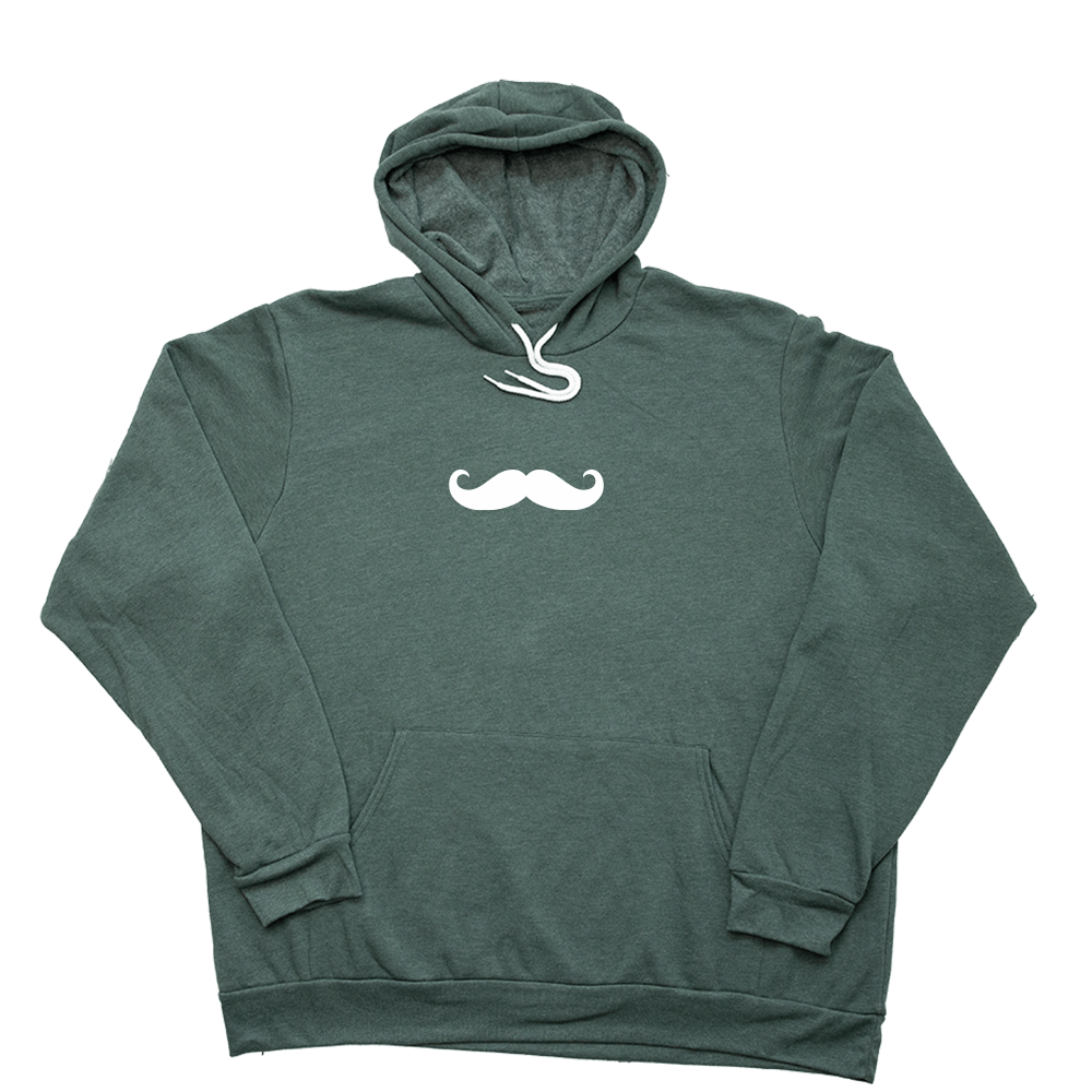 Heather Forest Mustache Giant Hoodie