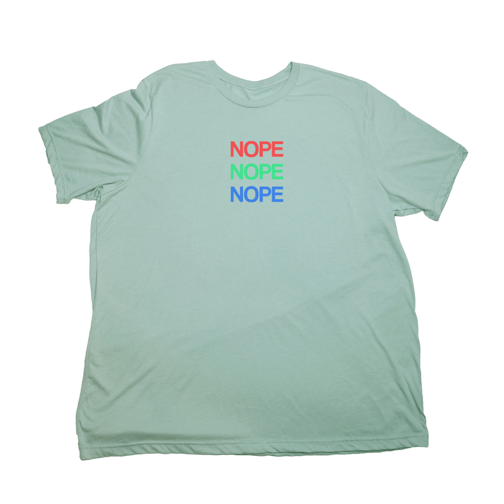 Nope Giant Shirt - Pastel Green - Giant Hoodies