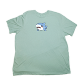 Pastel Green Cute Shark Giant Shirt