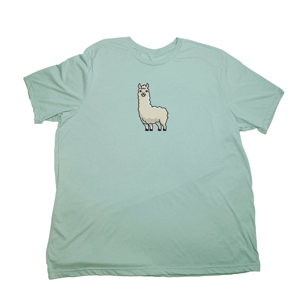 Pastel Green Llama Giant Shirt