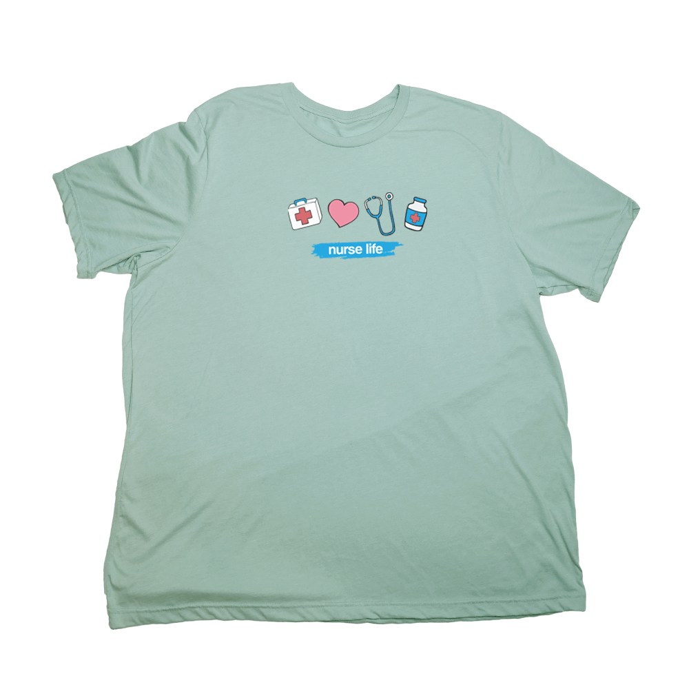 Pastel Green Nurse Life Giant Shirt
