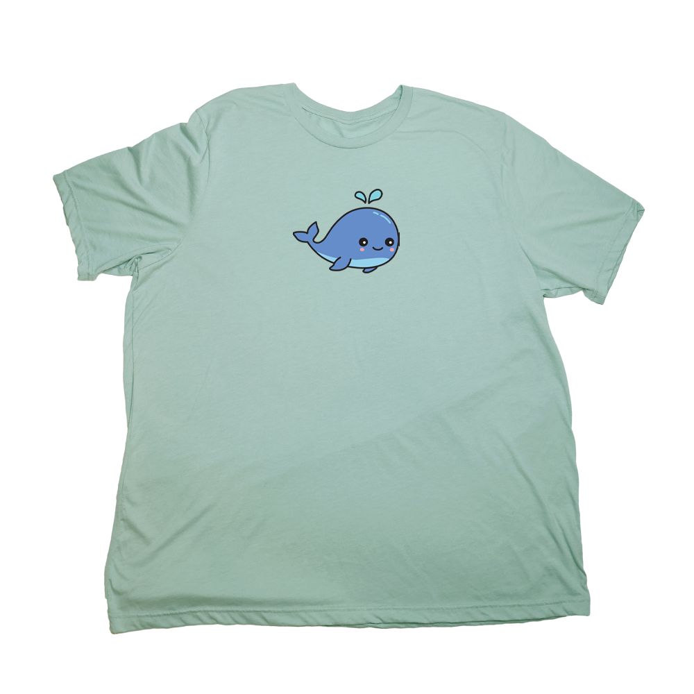 Pastel Green Whale Giant Shirt