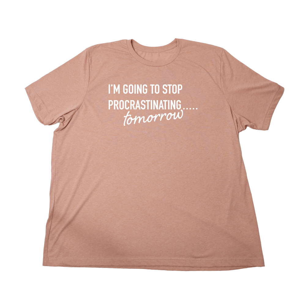 Procrastinate Giant Shirt - Heather Sunset - Giant Hoodies