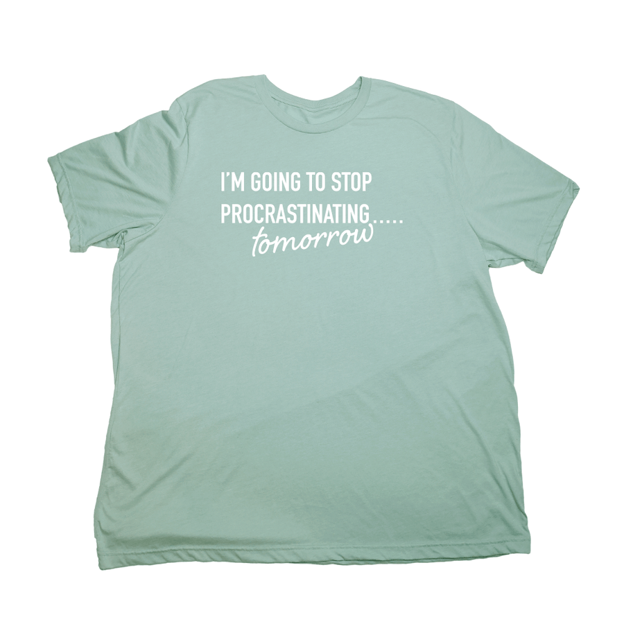 Procrastinate Giant Shirt - Pastel Green - Giant Hoodies