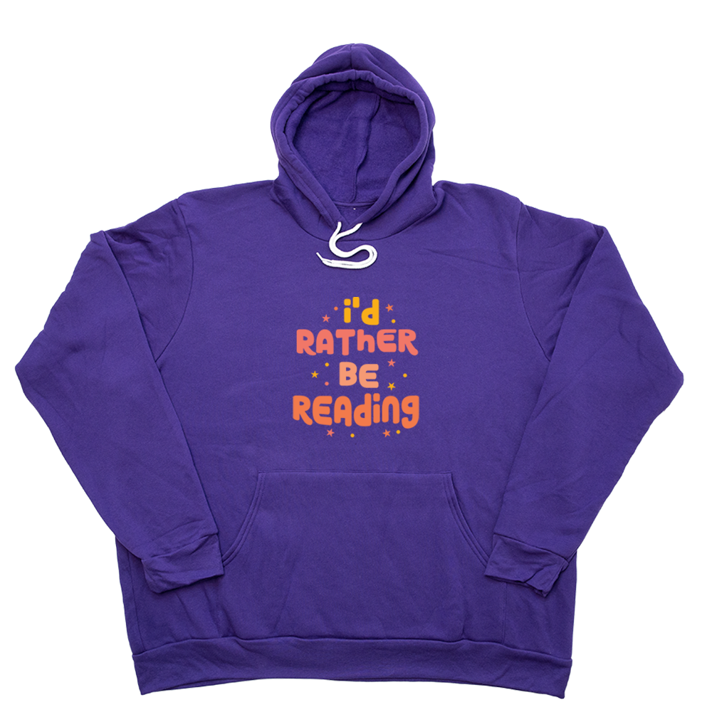 Purple Rather Be Reading Giant Hoodie