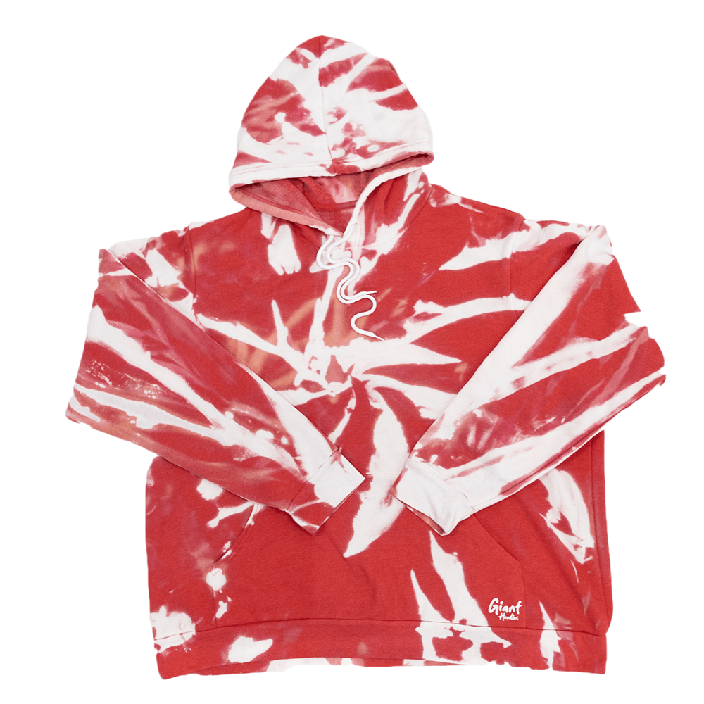 Heather Red Bleach Giant Hoodie - Giant Hoodies