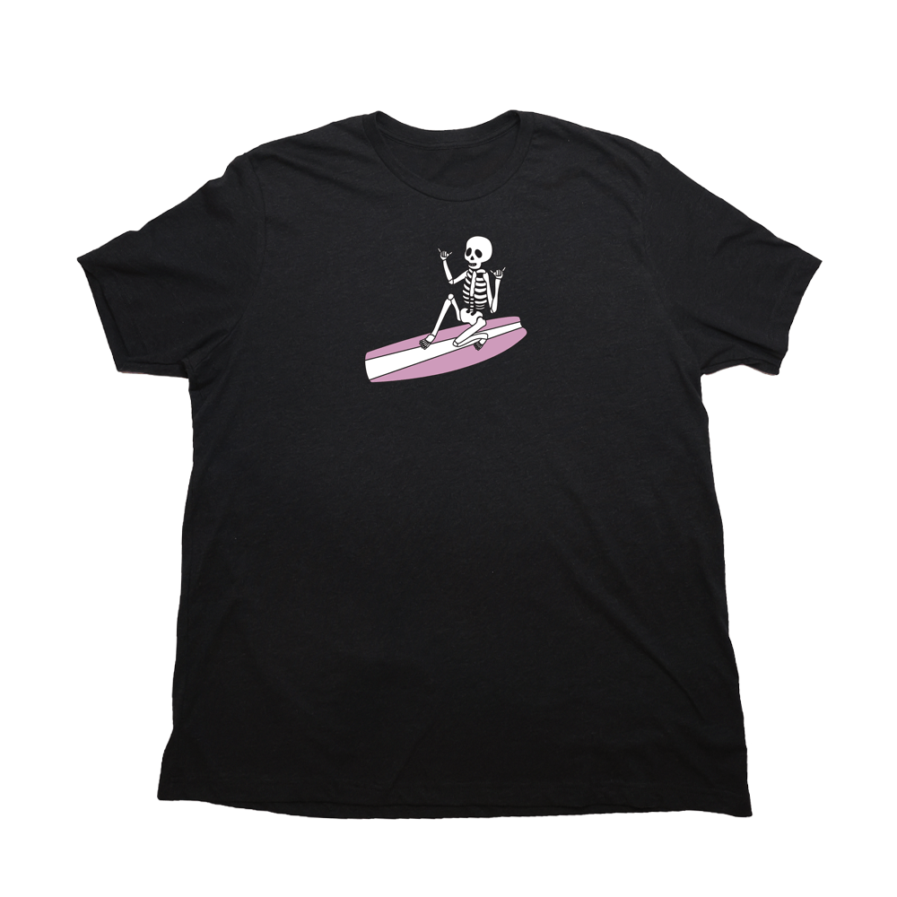 Skeleton Surfer Giant Shirt - Heather Black - Giant Hoodies