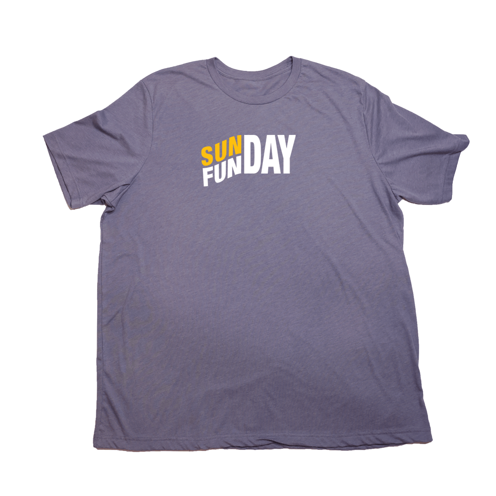 Sunday Funday Giant Shirt - Heather Purple - Giant Hoodies