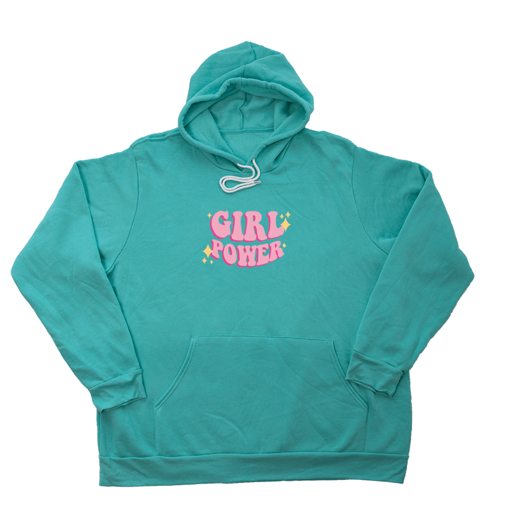 Teal Girl Power Giant Hoodie