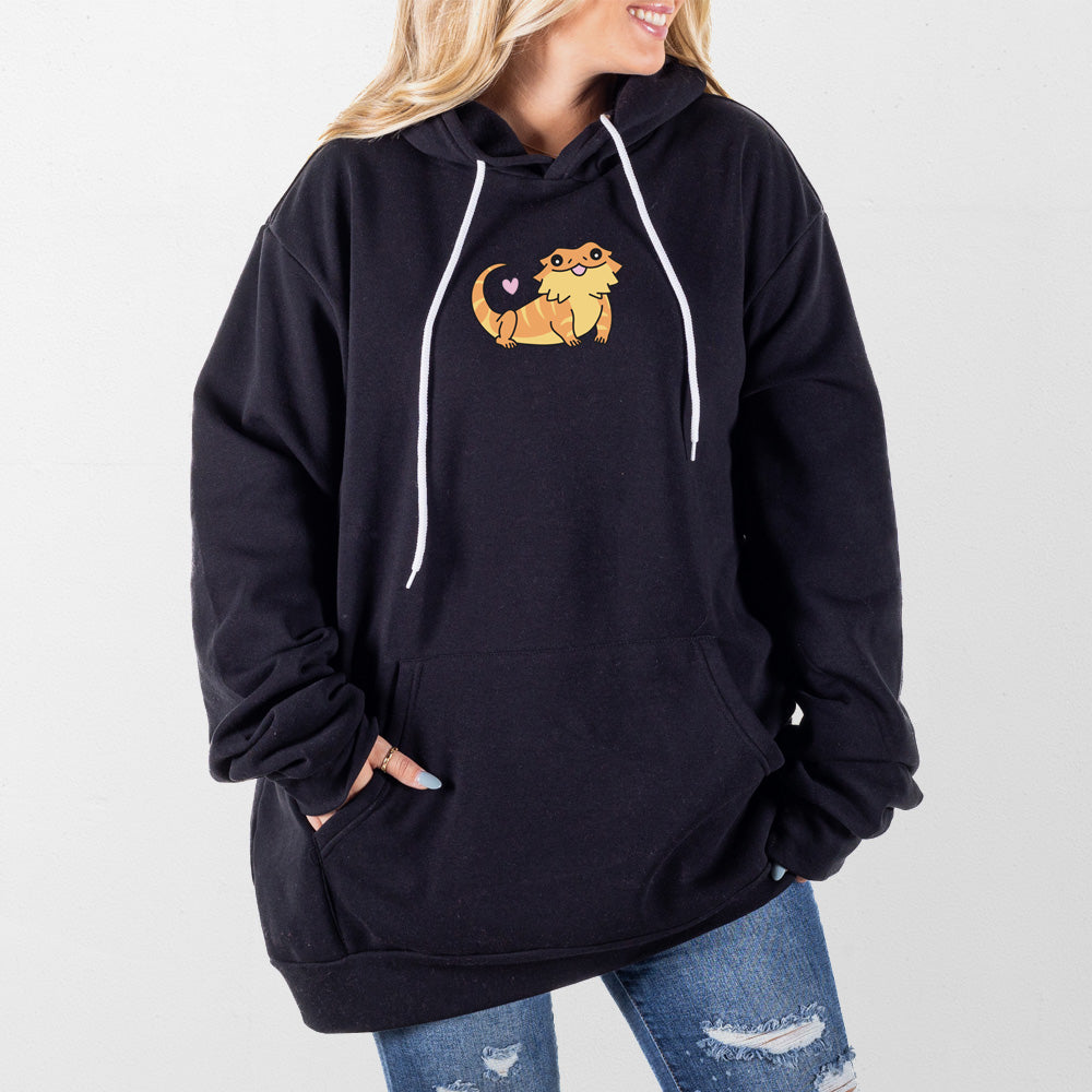 Black Bearded Dragon Giant Hoodie