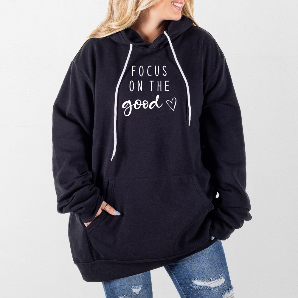 Black Focus on the Good Giant Hoodie