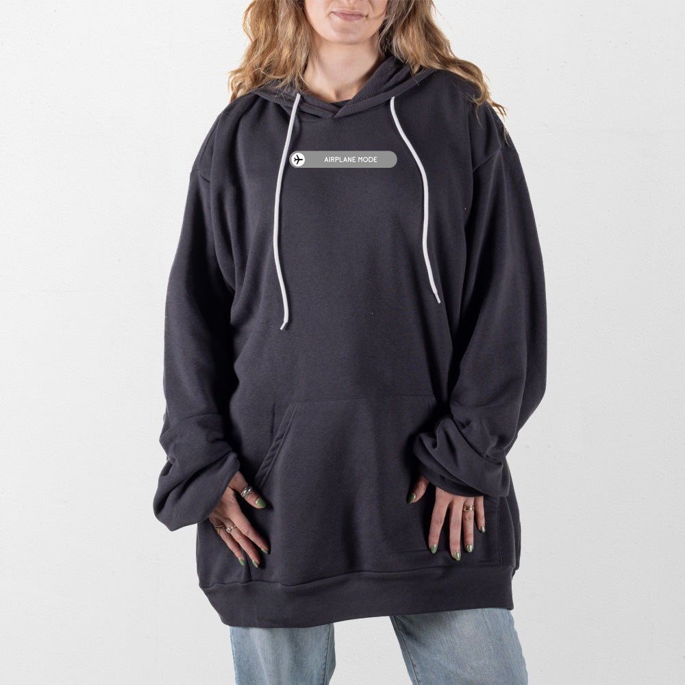 Dark Gray Airplane Mode Giant Hoodie