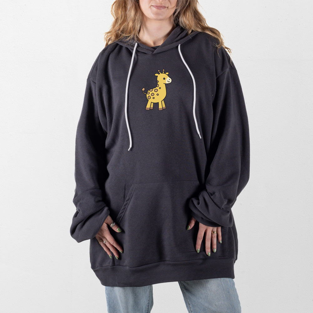 Dark Gray Baby Giraffe Giant Hoodie